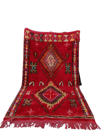 Large berber red rug | Moroccan vintage rug