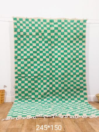 Green domino rug 150 X 245 CM