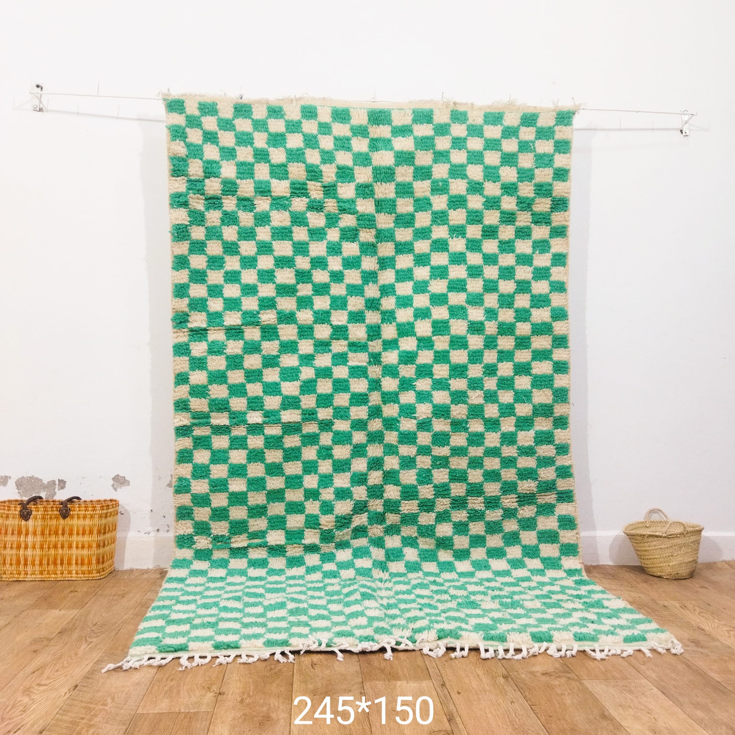 Green domino rug 150 X 245 CM