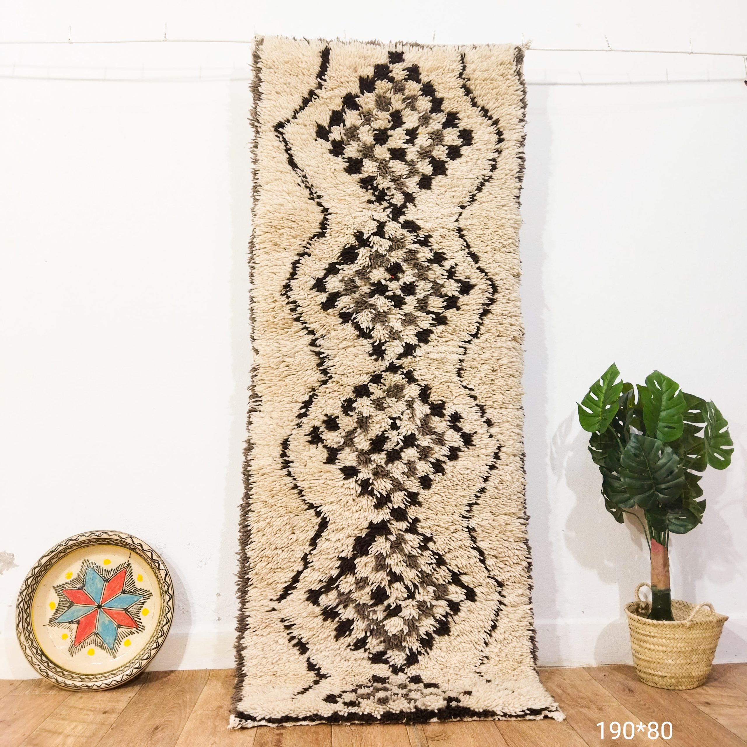 Beni Ouarain hallway rug.